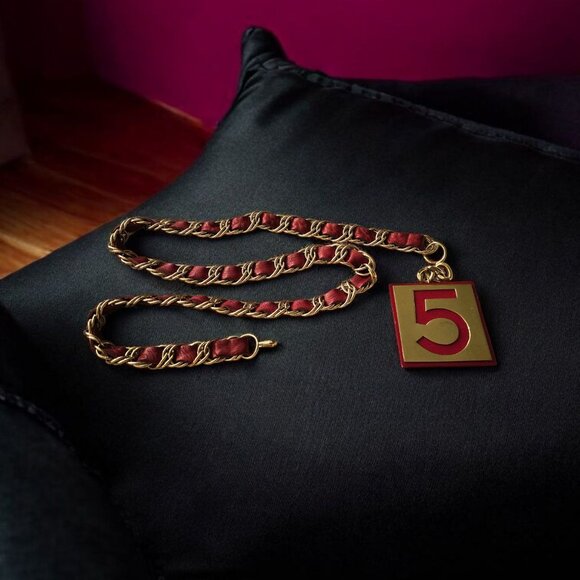 CHANEL #5 1987 Belt Authentic Very Rare - Picture 2 of 9